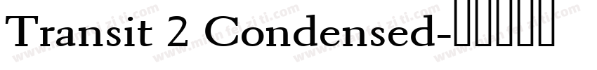 Transit 2 Condensed字体转换